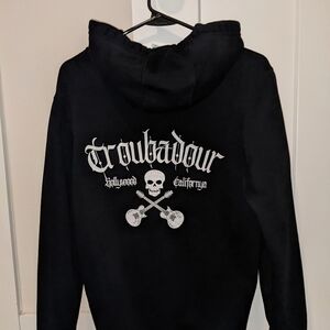 Black Punk Zip-Up Hoodie